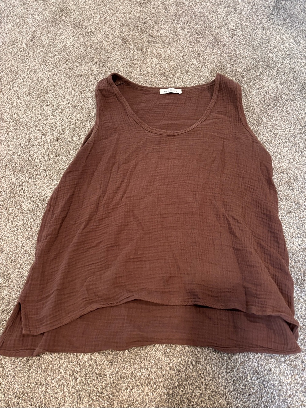 Neuflora cotton gauze tank